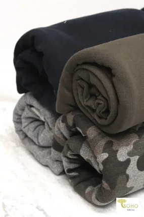 11/06/2024 Fabric Happy Hour! Green Vintage Camo, Sweater/FT Knit Bundle. READY TO SHIP!