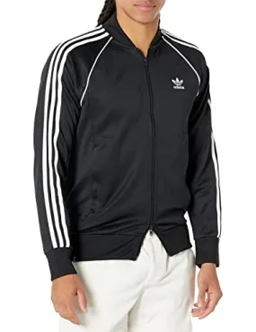adidas Originals mens Adicolor Classics Superstar Track Jacket, Black/White, Large US