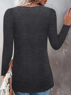 Affordable Lace Long Sleeve Blouse