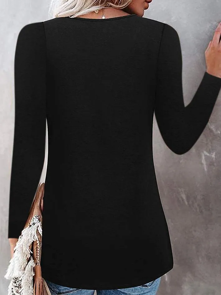 Affordable Lace Long Sleeve Blouse