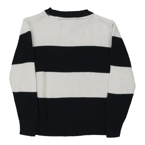 Age 4 Tommy Hilfiger Striped Jumper - XS Navy Cotton