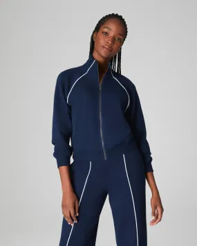 Air Essentials Pique Full Zip Track Jacket - Timeless Navy