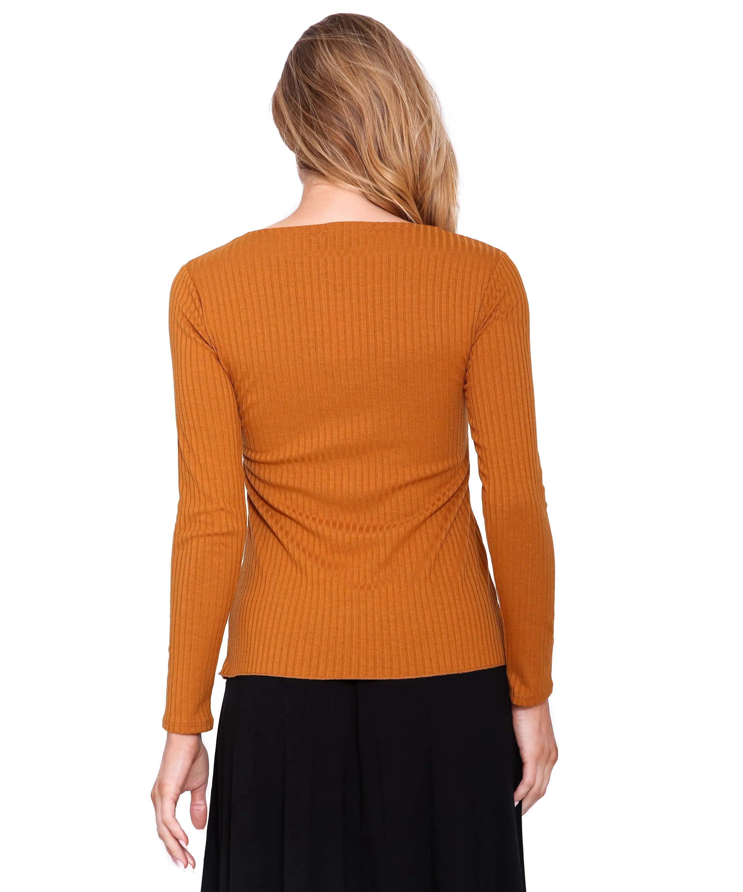Basic Ribbed Long Sleeve T