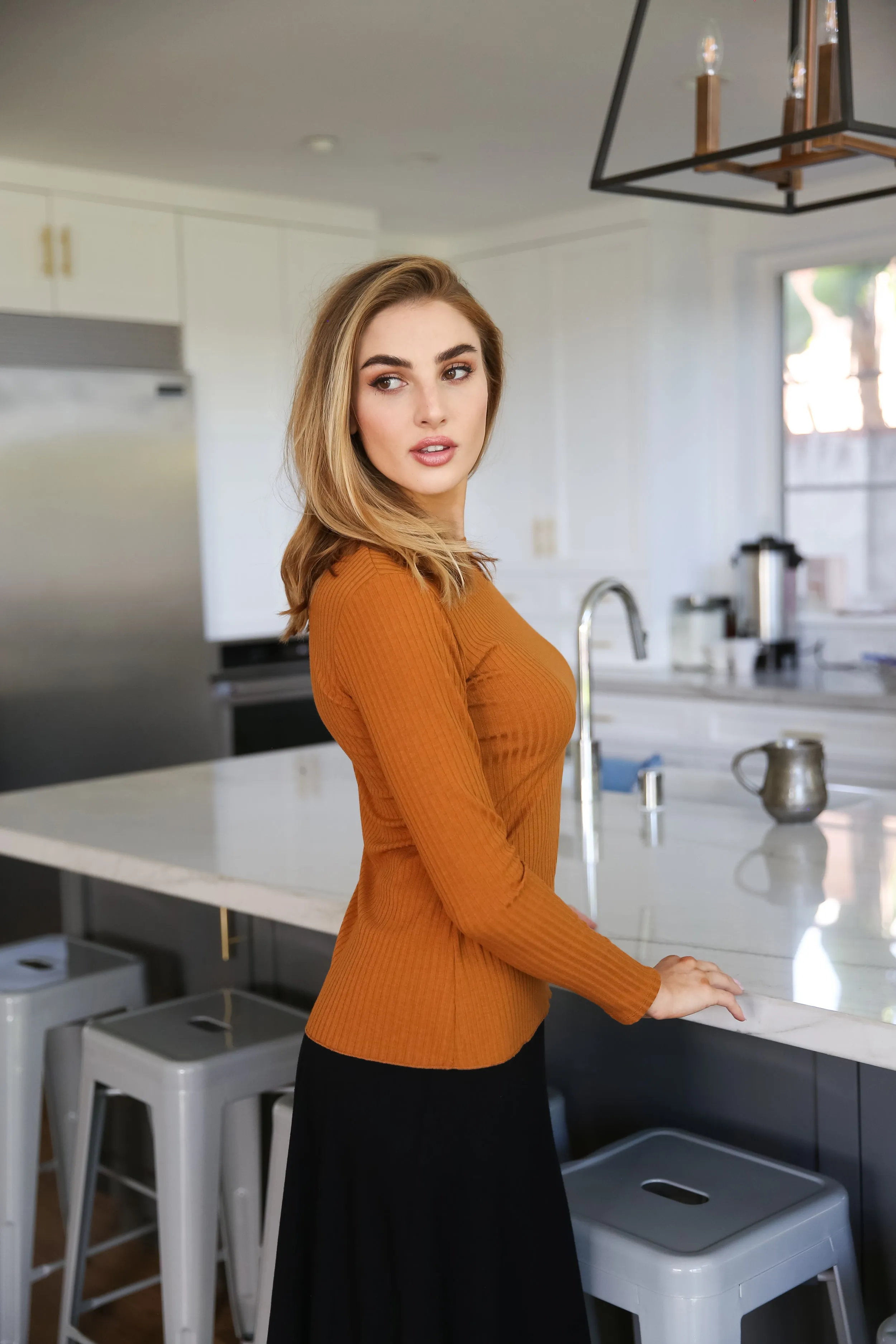 Basic Ribbed Long Sleeve T