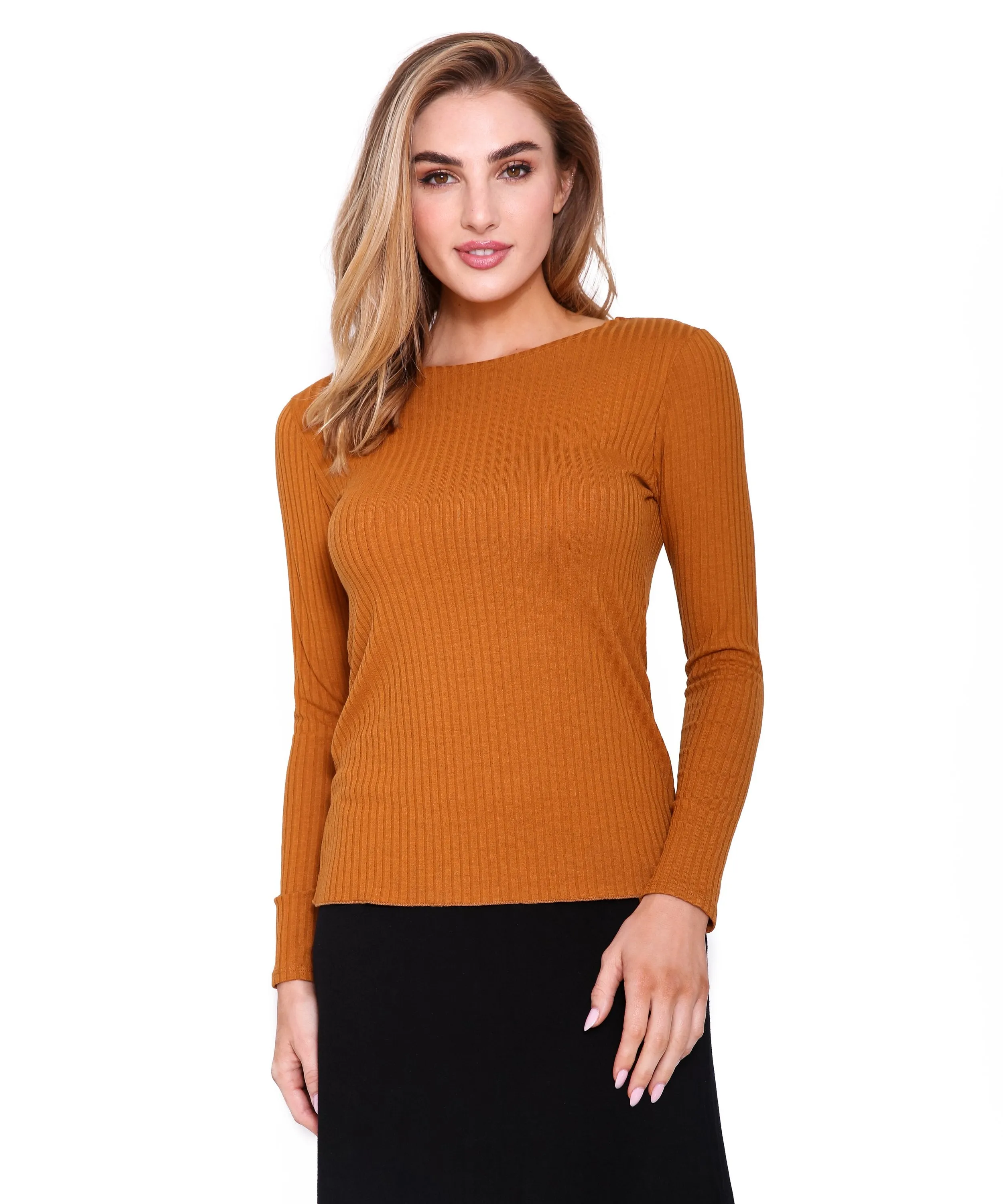Basic Ribbed Long Sleeve T