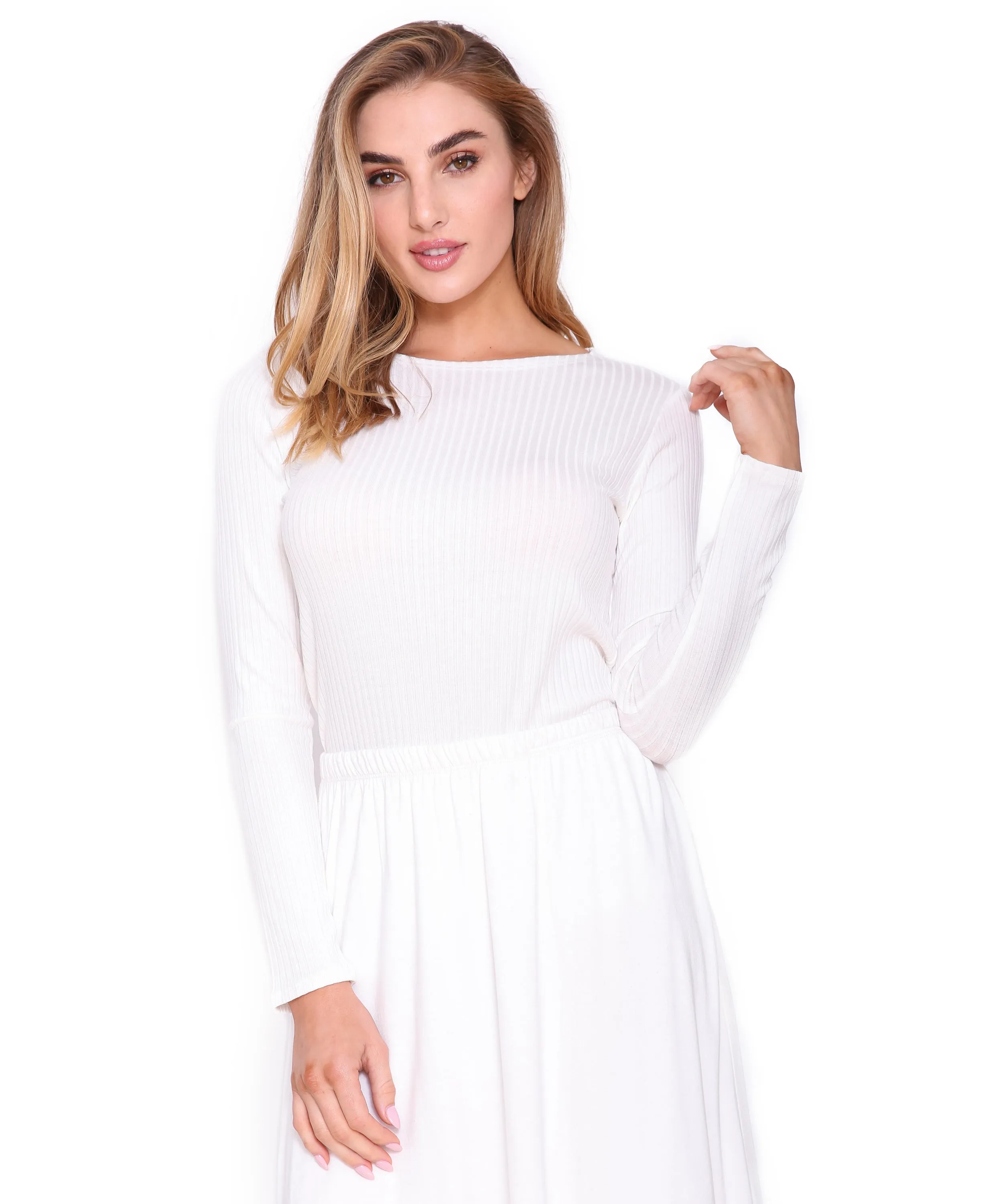 Basic Ribbed Long Sleeve T