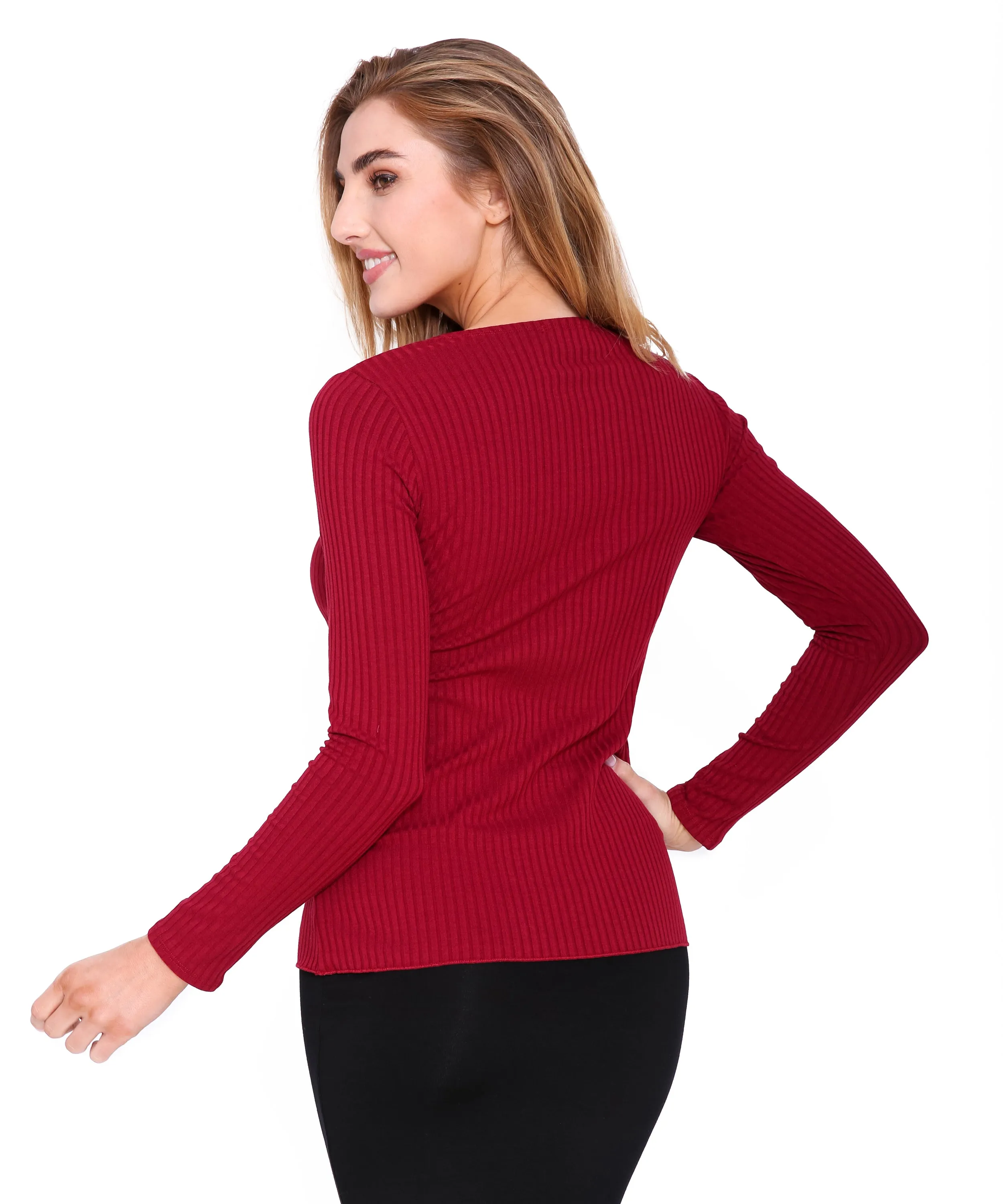 Basic Ribbed Long Sleeve T