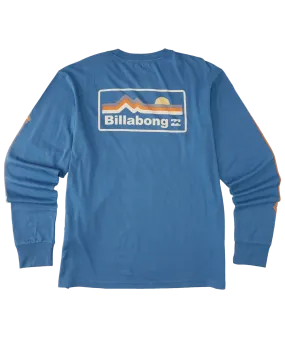 Billabong Range L/S Tee-Washed Denim
