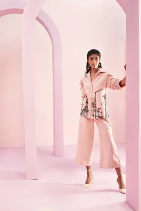 Blush Peach City Life Embellished Co-ord