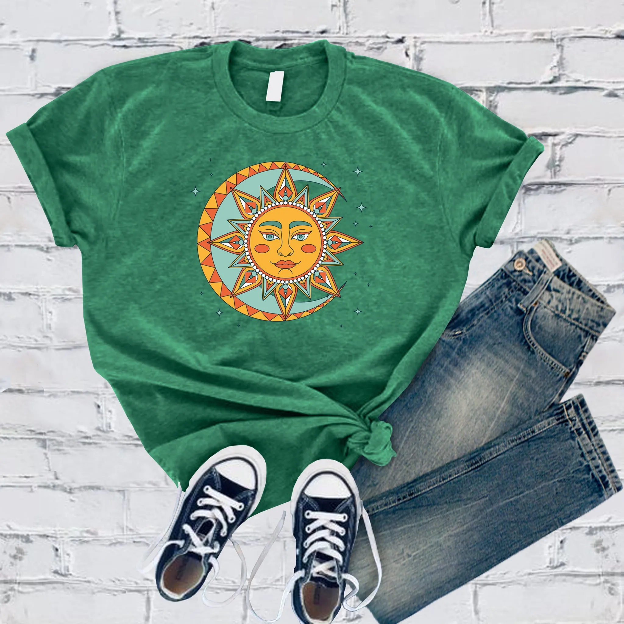 Boho Lunar Sun T-shirt