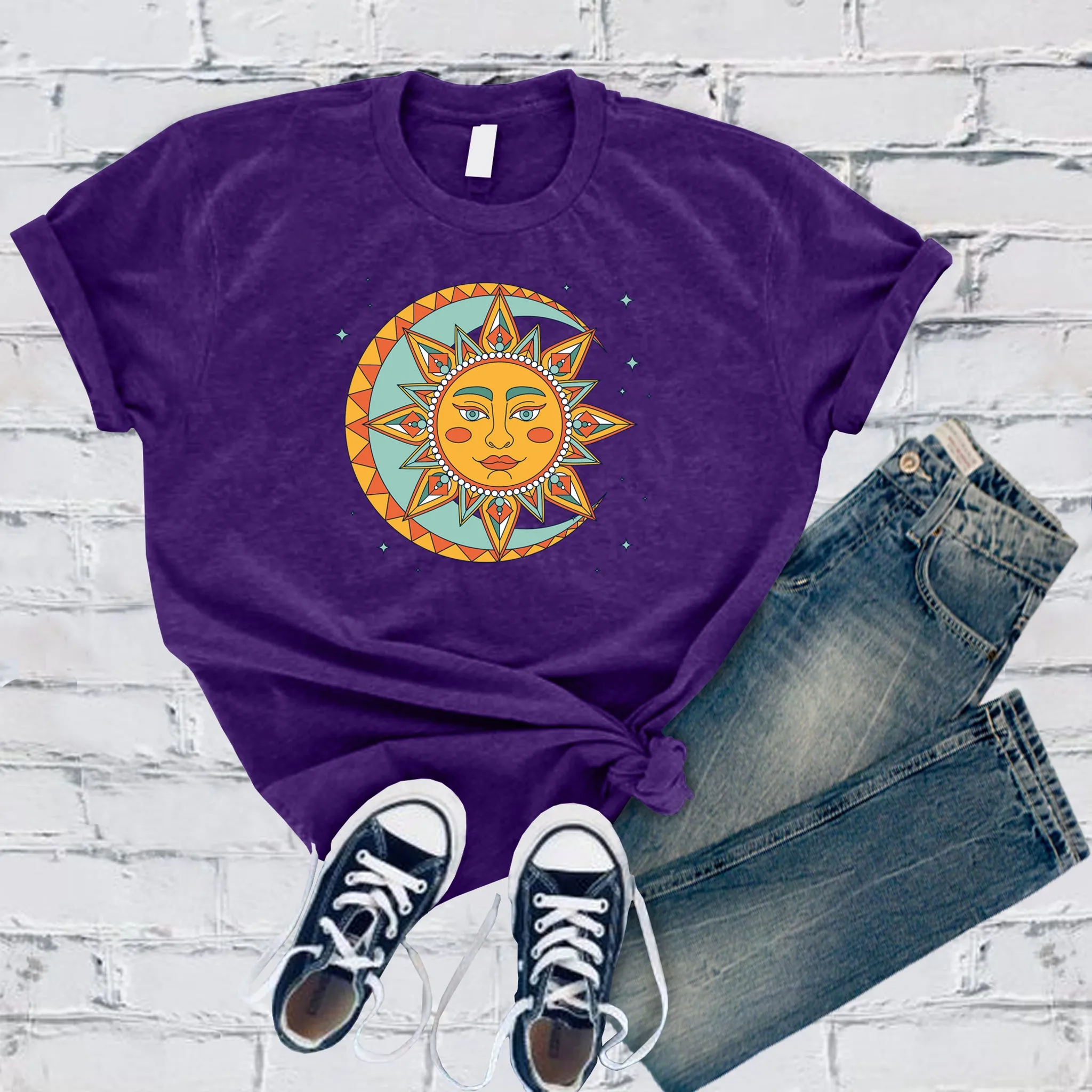 Boho Lunar Sun T-shirt