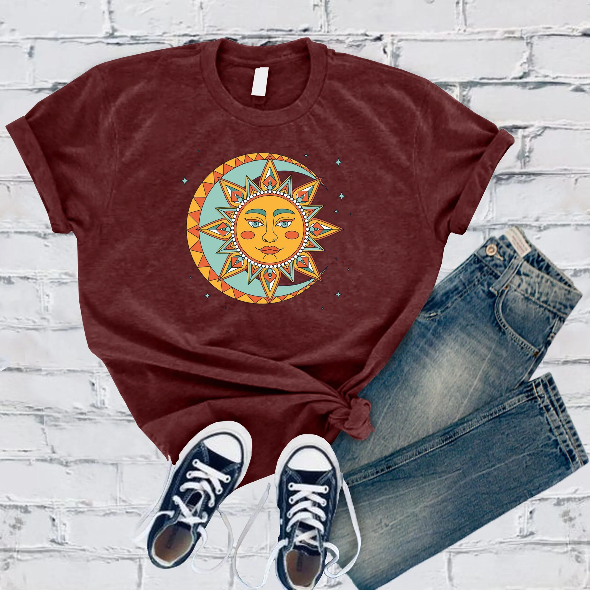 Boho Lunar Sun T-shirt