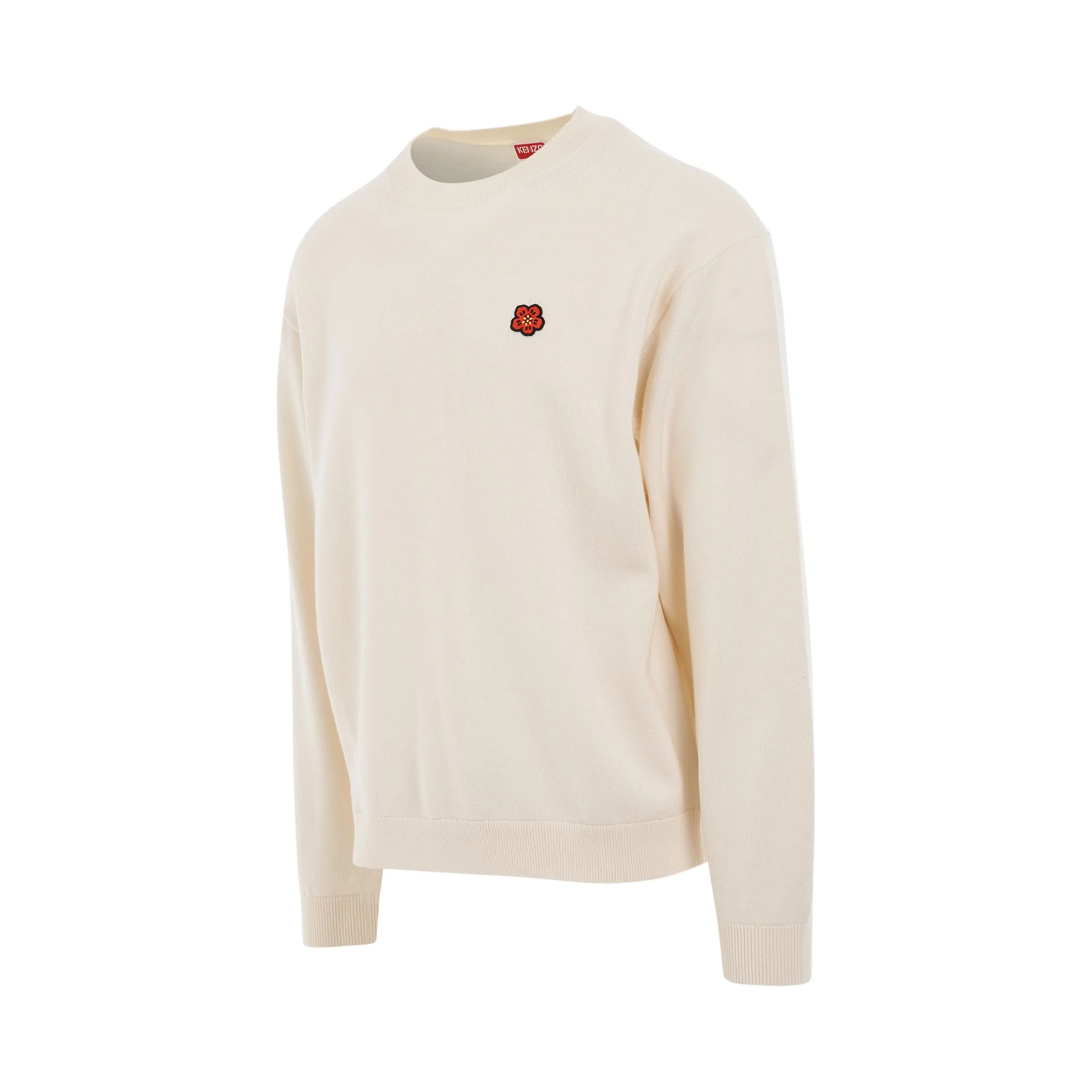 Boke Flower Crest Jumper in Off White