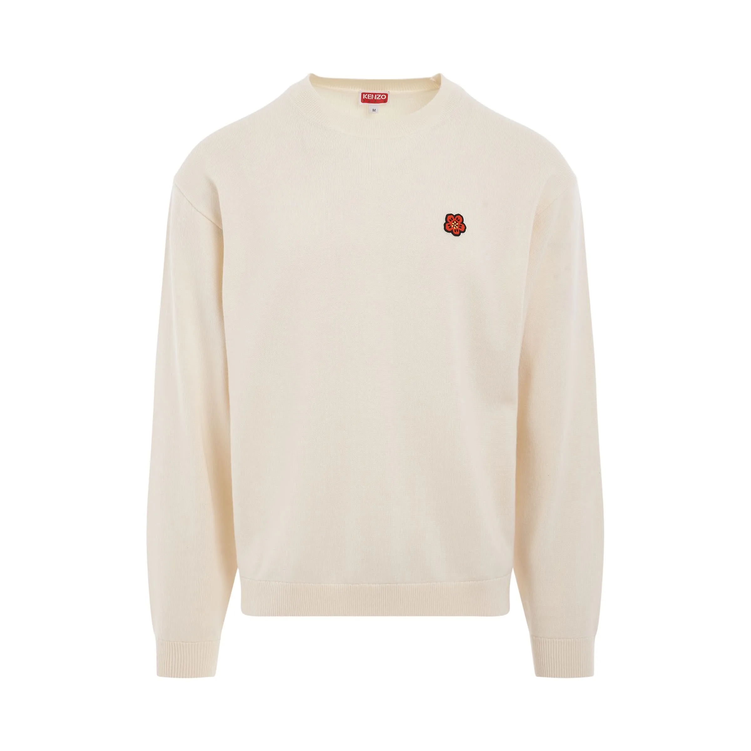 Boke Flower Crest Jumper in Off White