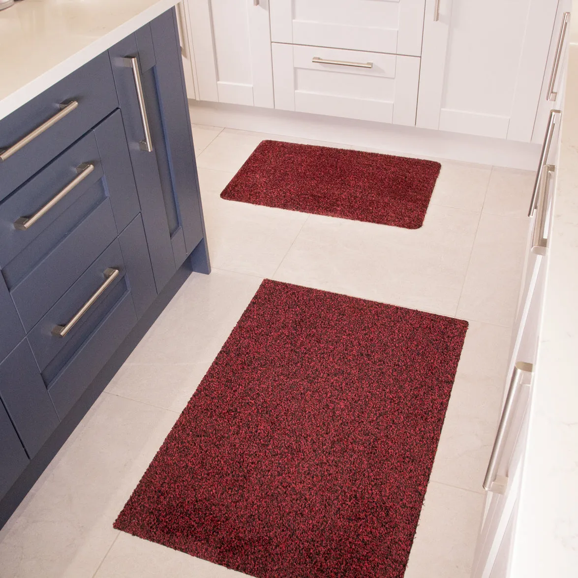 Breeze Red Eco-Friendly Washable Non Slip Thin Doormat