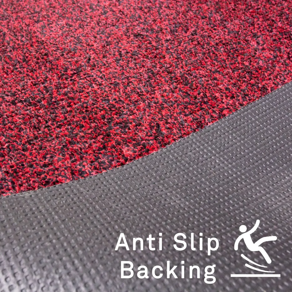 Breeze Red Eco-Friendly Washable Non Slip Thin Doormat