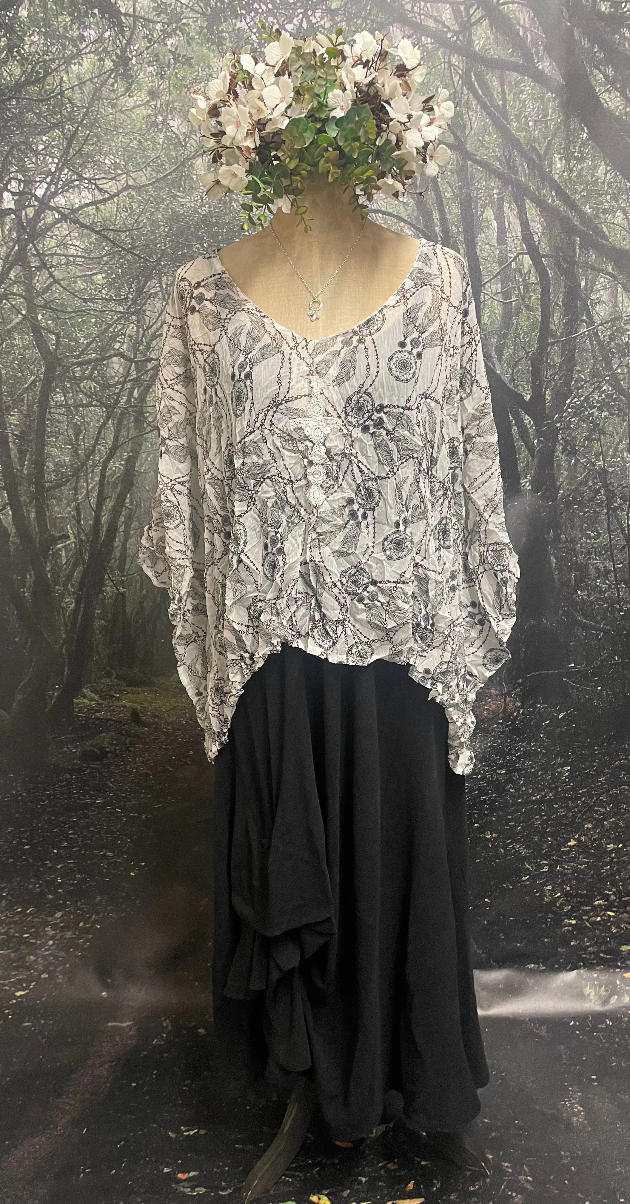 Charcoal slip dress