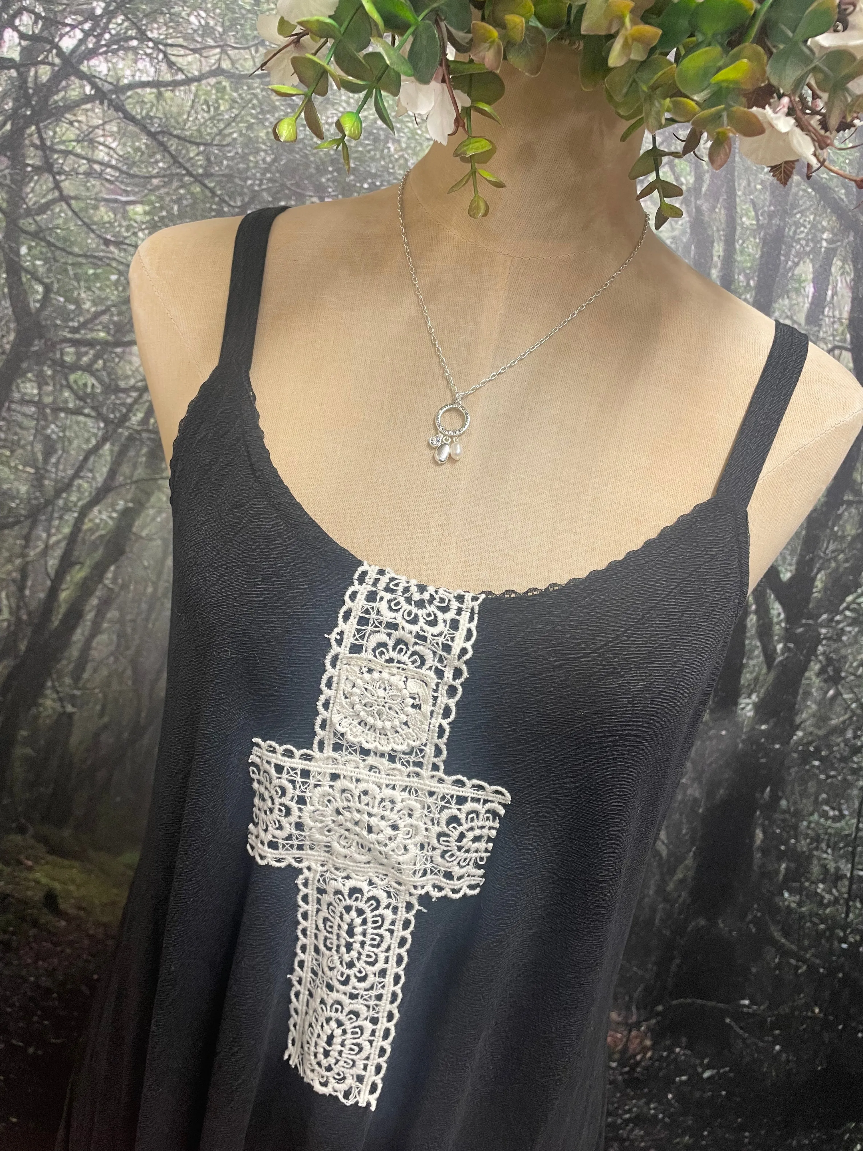 Charcoal slip dress
