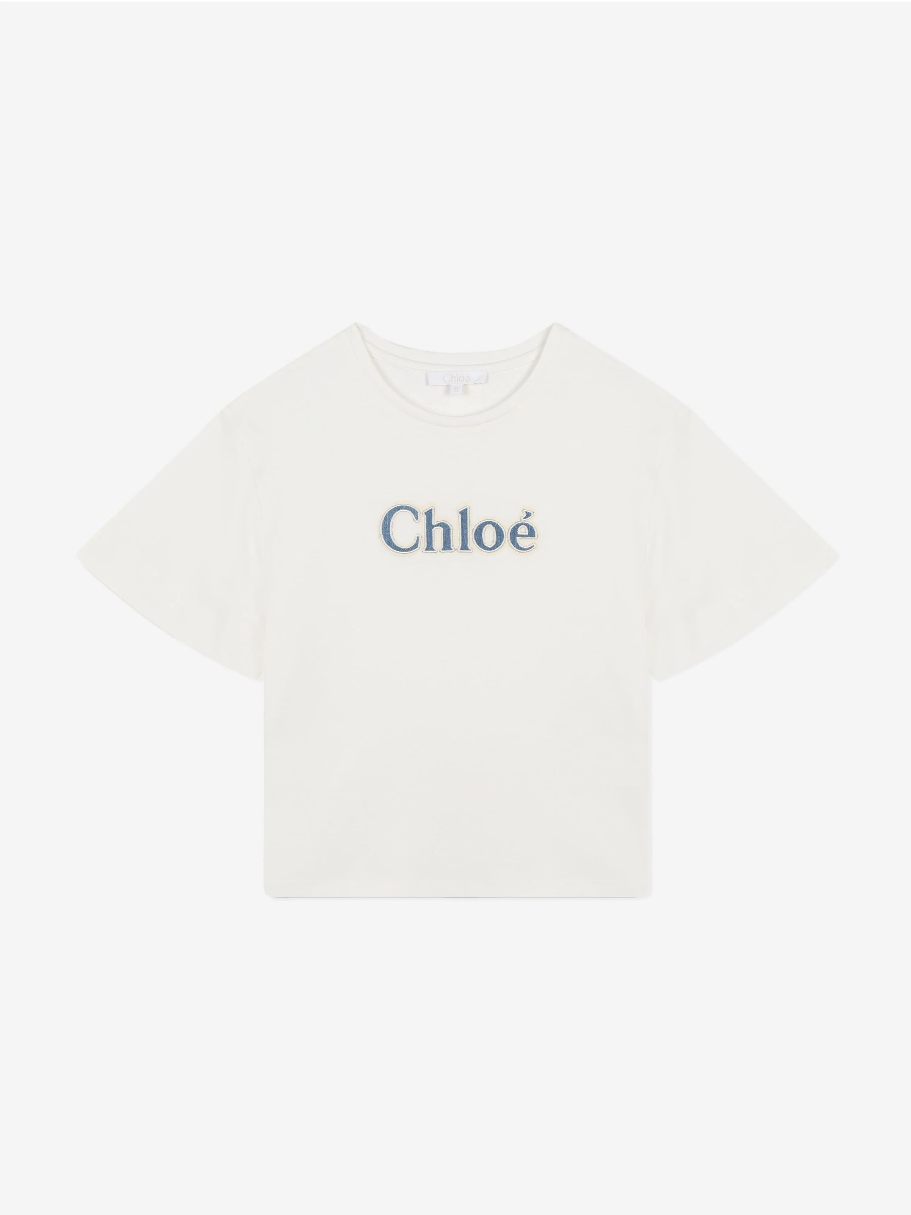 Chloé Girls Logo T-Shirt in White