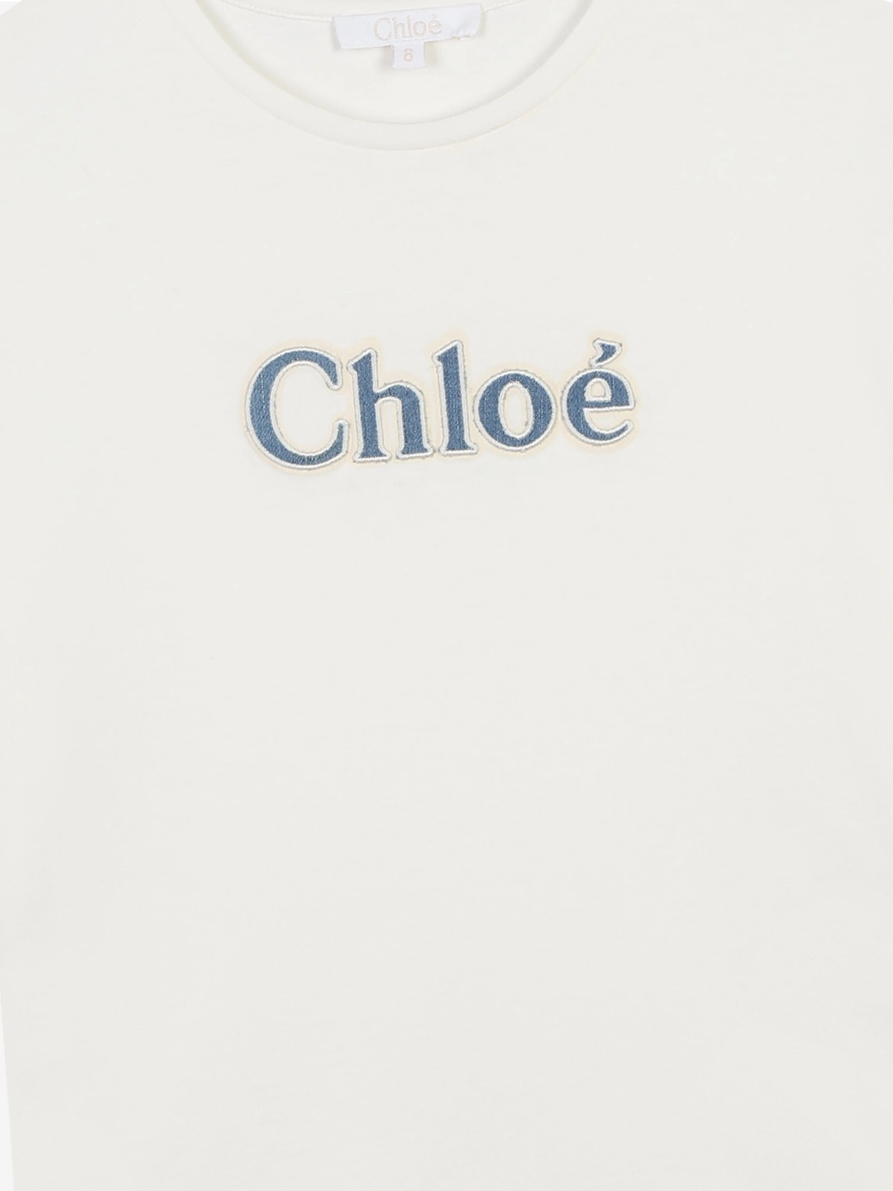 Chloé Girls Logo T-Shirt in White