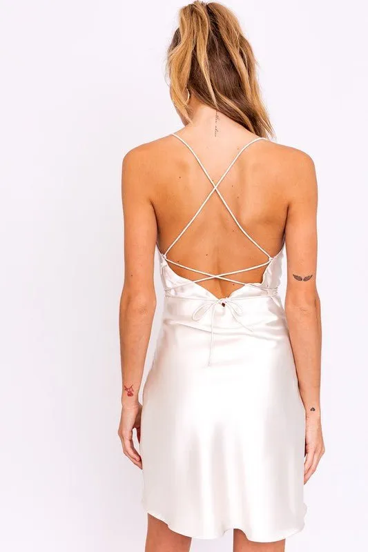 Cowl Neck Slip Dress