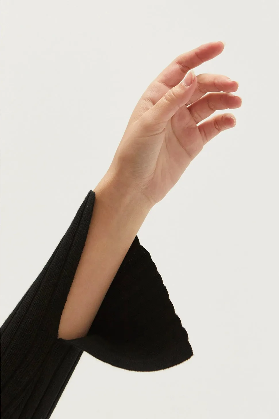 Danielle Rib Knit Top - Black