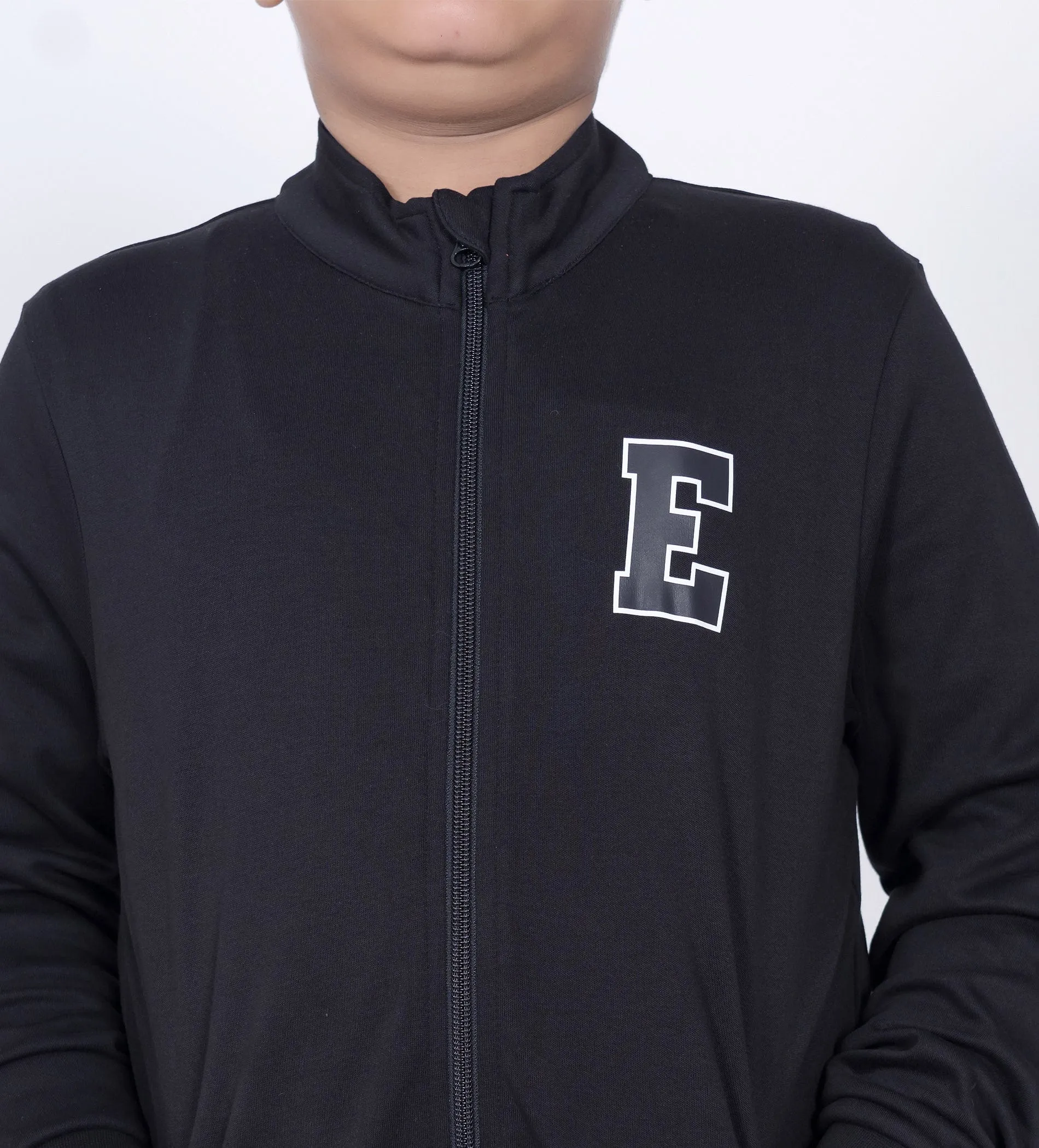 E Logo Black Tracksuit
