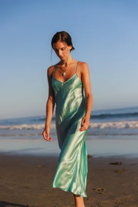 Emma Slip Dress - Sea Foam