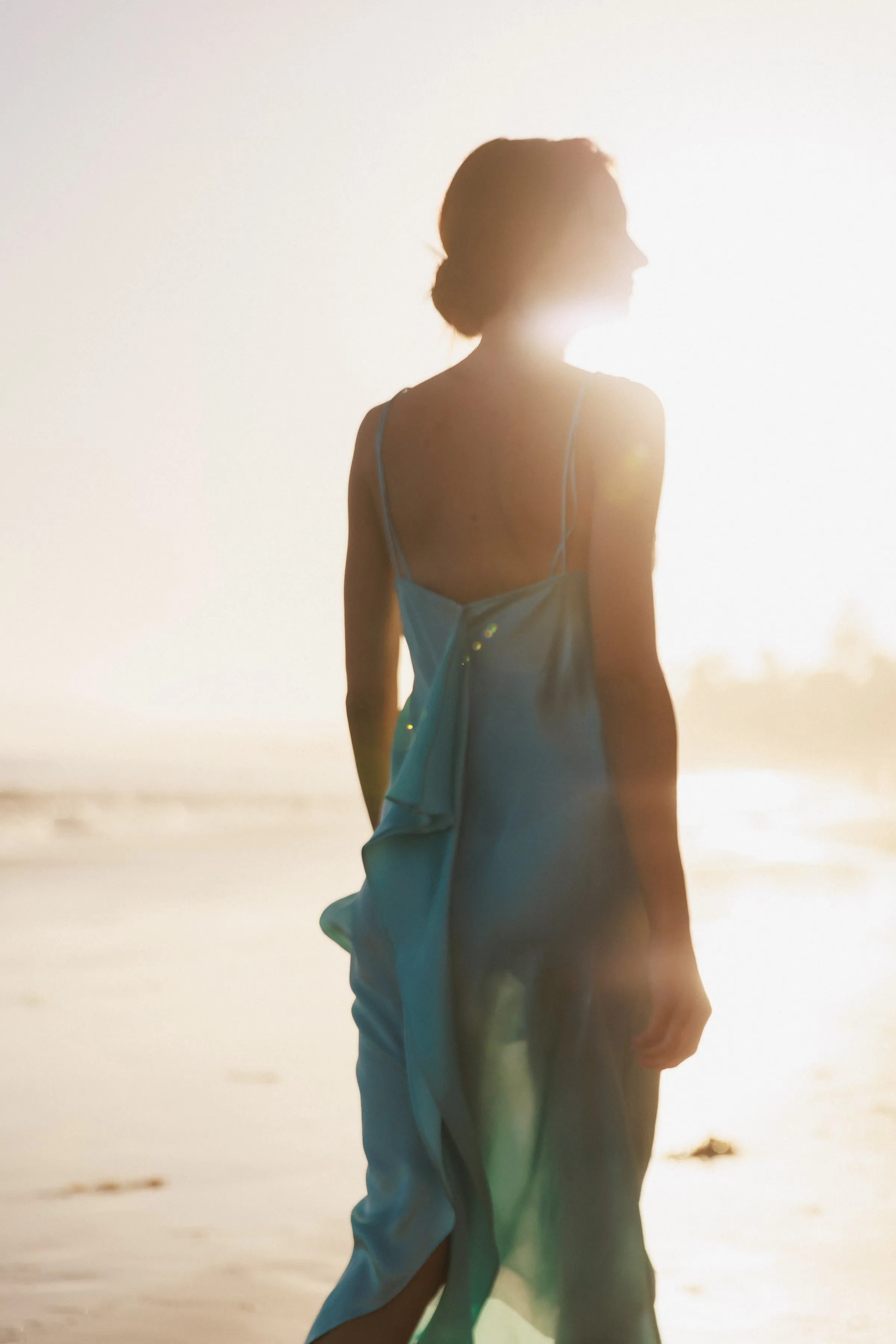 Emma Slip Dress - Sea Foam
