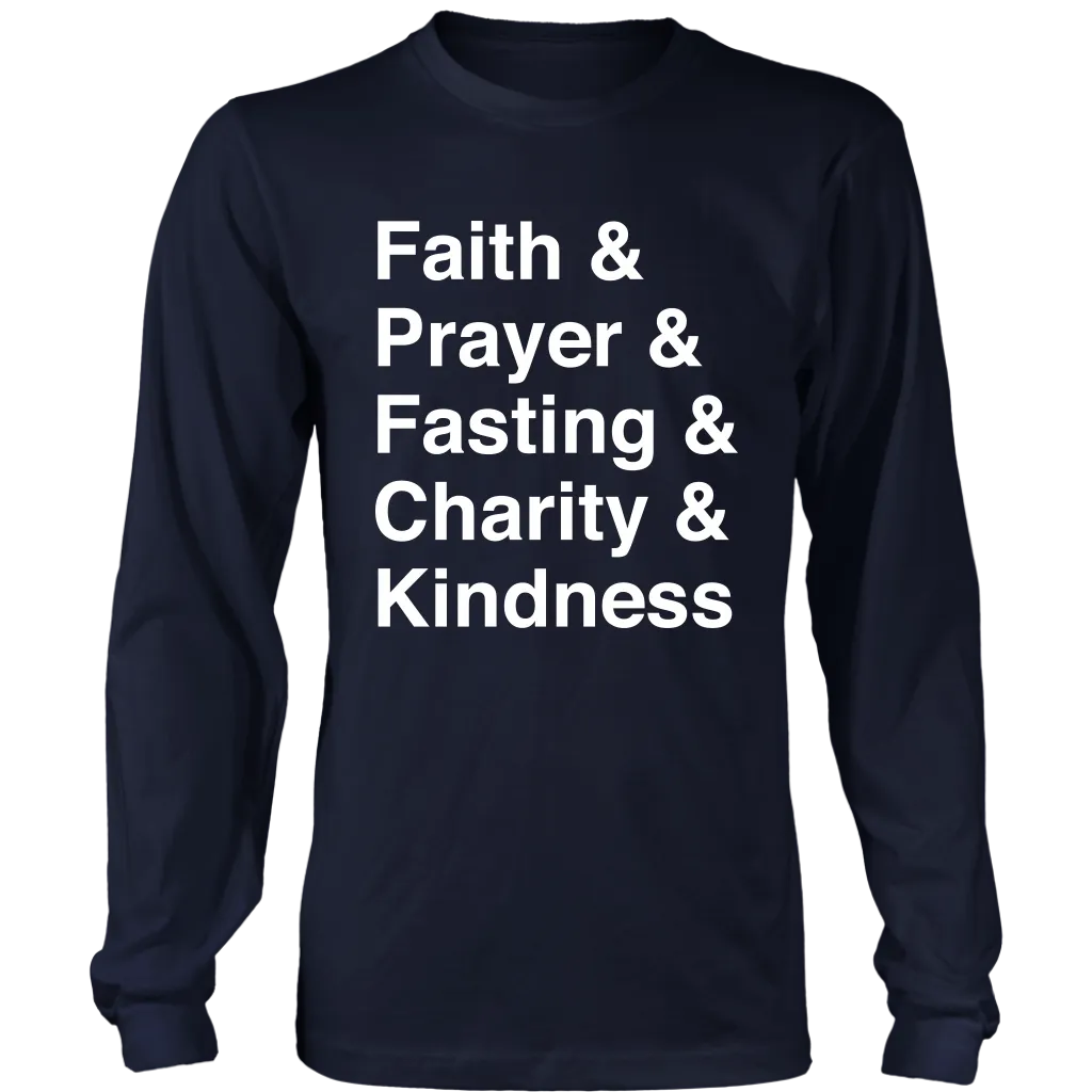 Faith Typography long sleeve shirt