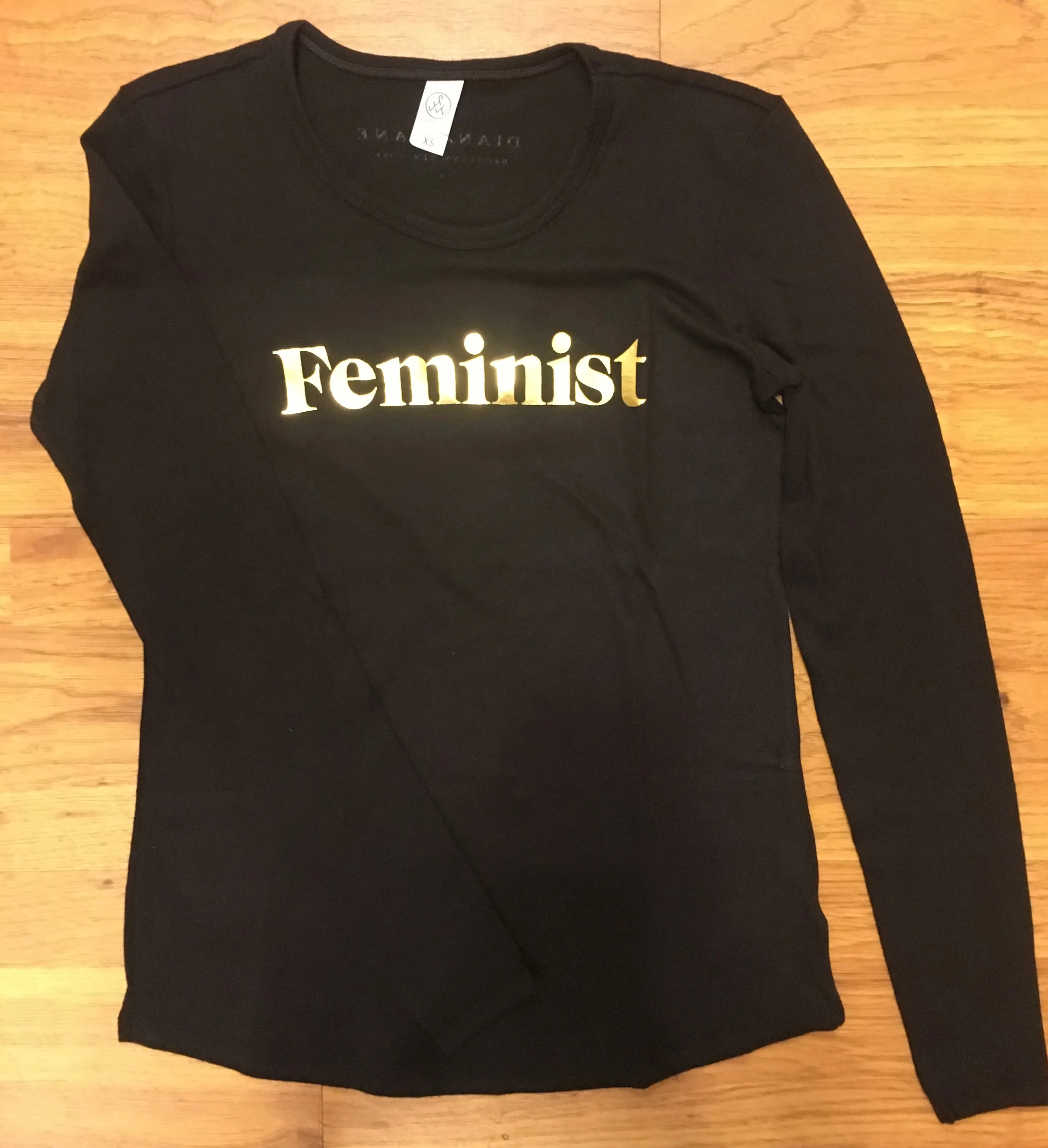 feminist tee shirt, long sleeve