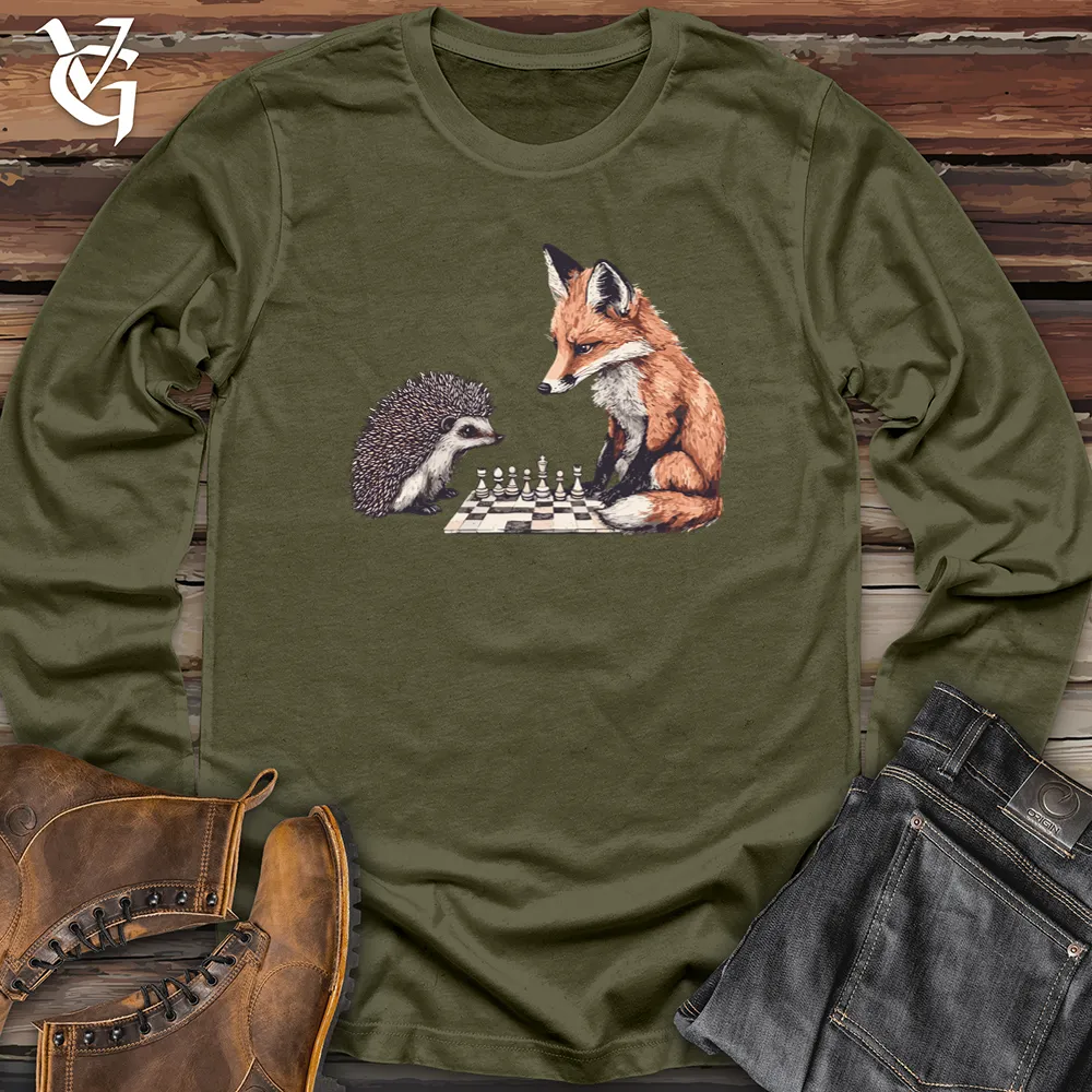 Fox Hedgehog Chess Match Long Sleeve