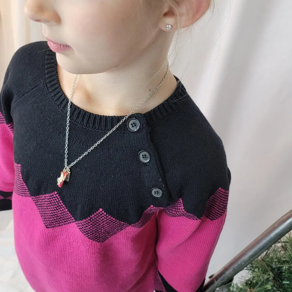 Girls Almost Argyle Sweater Dress