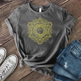 Hand-drawn Bohemian Sun T-shirt