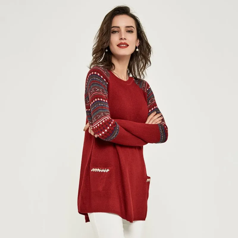 Knitted Mini Dress With Pockets