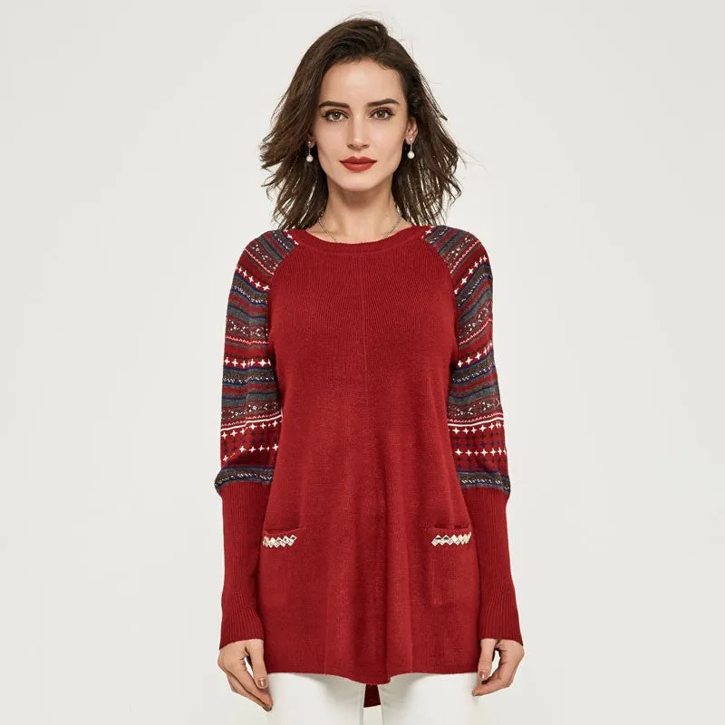 Knitted Mini Dress With Pockets