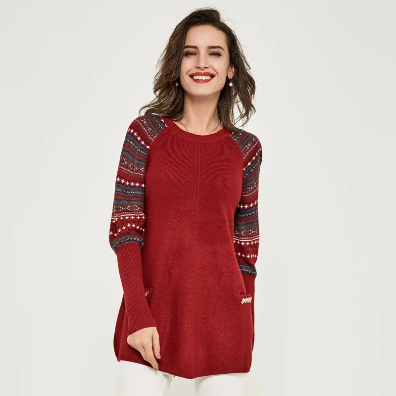 Knitted Mini Dress With Pockets