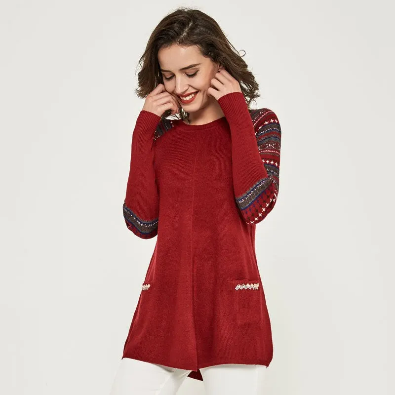 Knitted Mini Dress With Pockets