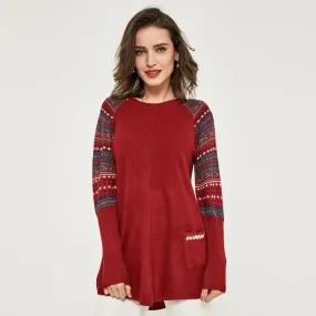 Knitted Mini Dress With Pockets