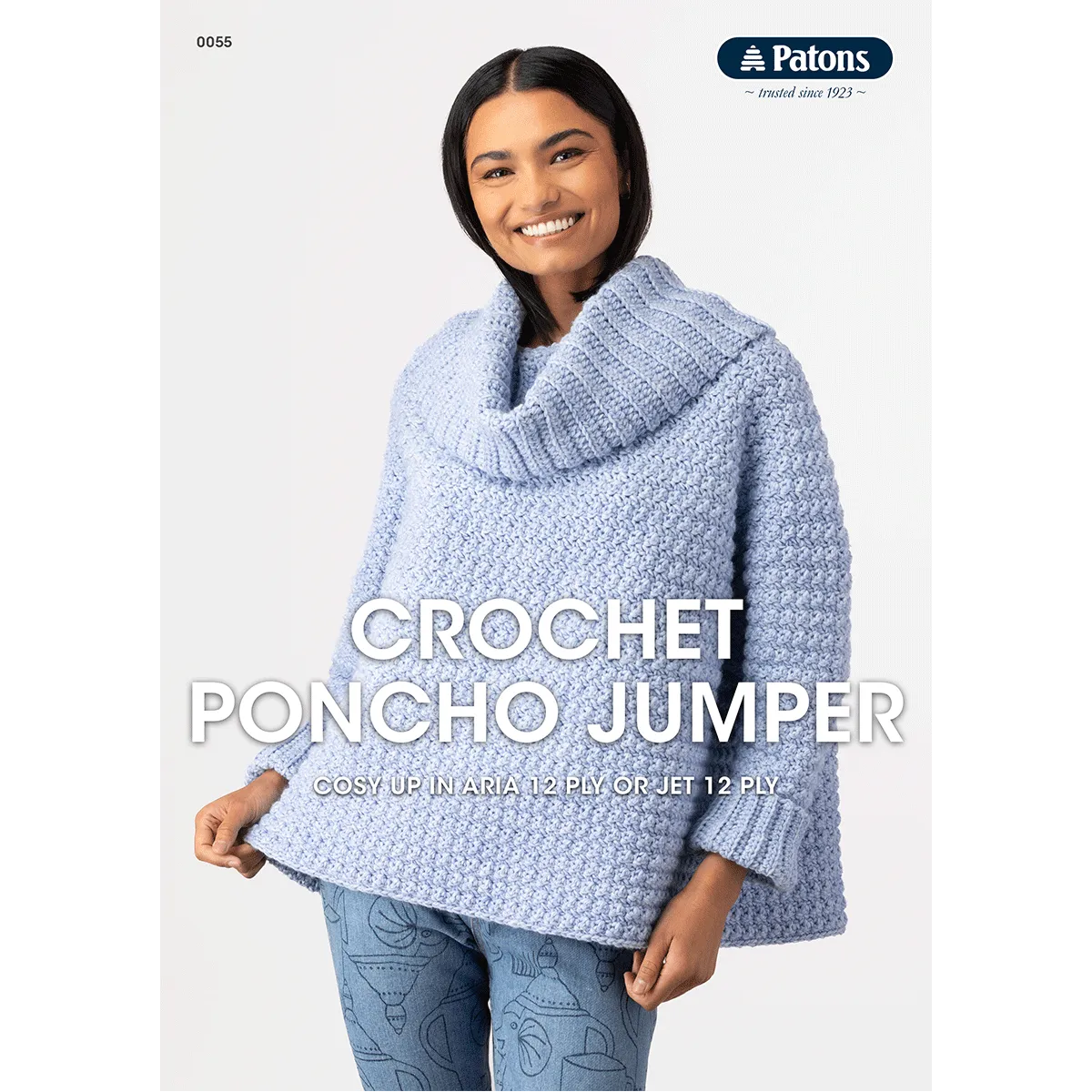 Leaflet 0055 - Patons Crochet Poncho Jumper