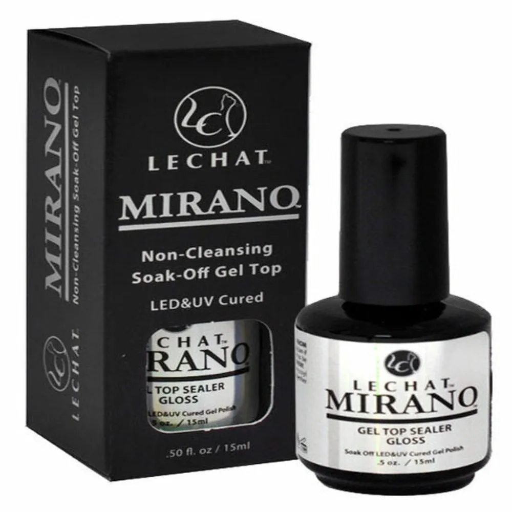 Lechat Mirano Soak-Off LED/UV Gel Top Coat - Non-Cleansing
