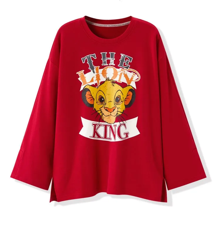 LEDDIN DISNEY COLLECTION LONG SLEEVE T SHIRT WITH GRAPHIC PRINT