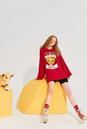 LEDDIN DISNEY COLLECTION LONG SLEEVE T SHIRT WITH GRAPHIC PRINT
