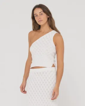 Leo One Shoulder Knit Top