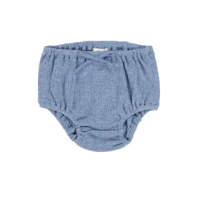 Lil Legs Denim Heather Ribbed Bloomers