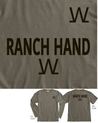 Long Sleeve Dyed Ringspun Cigar Ranch Hand T-Shirt