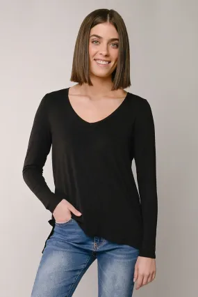 Long Sleeve Hi-Lo Top