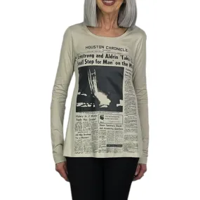 L/S PRINTED COTTON TEE