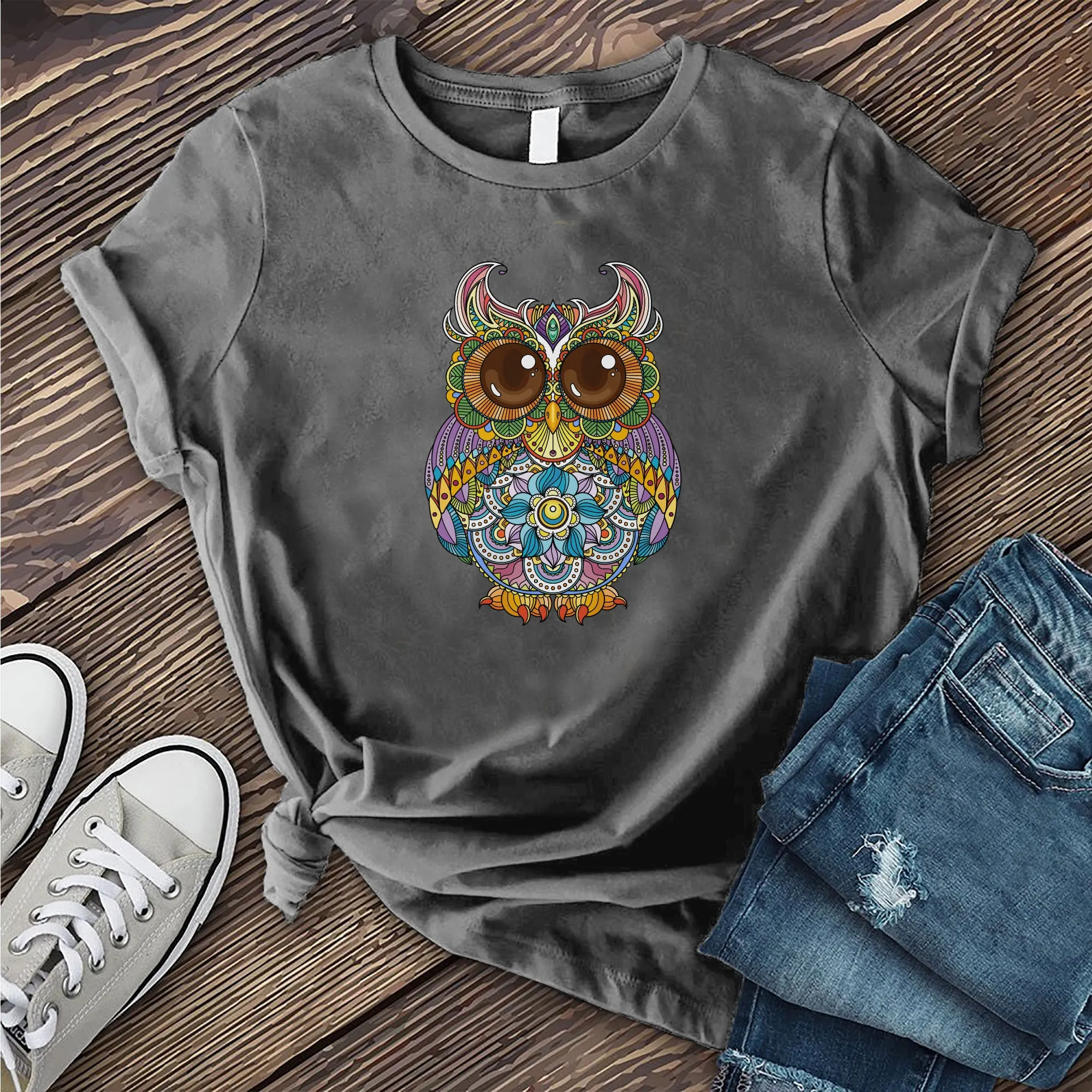 Mandala Owl T-shirt