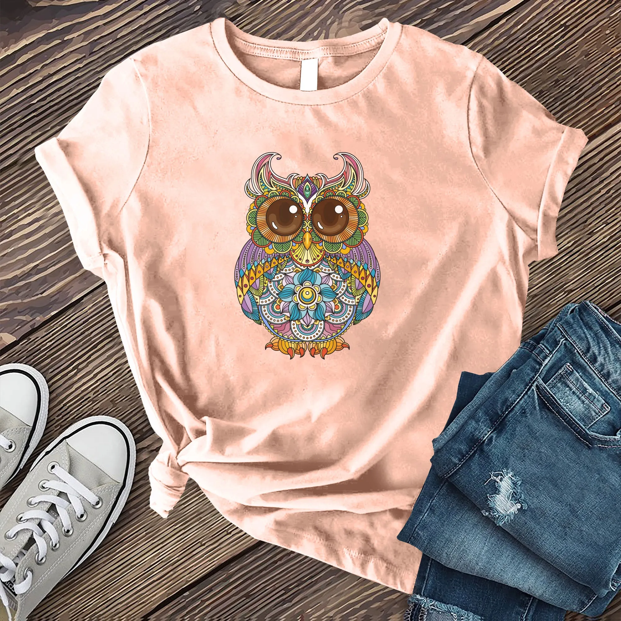 Mandala Owl T-shirt